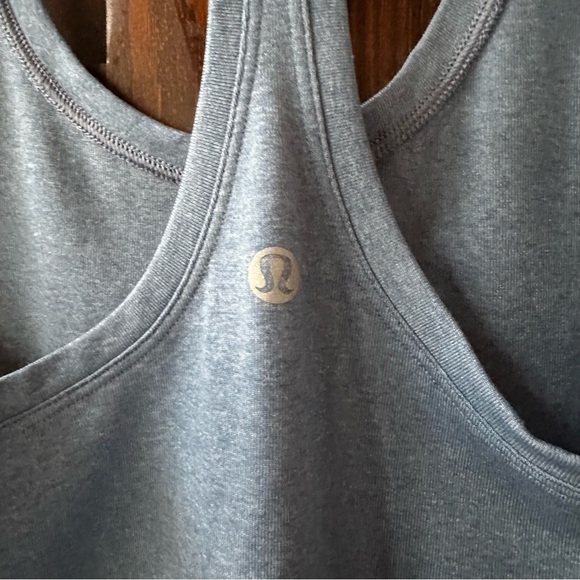 Lululemon Sz 4 Cool Racerback Tank Nulu Blue - Picture 2 of 7